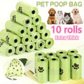 150 Count Extra Thick Leak-Proof Polyethylene Lavender-Scented Dog Poop Bags Foldable Square Pet Waste Bags for Dogs