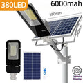 Solar-powered LED streetlight with remote control for outdoor solar street lighting