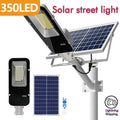 Powerful solar light with panel for outdoor solar street lighting, ideal for gardens