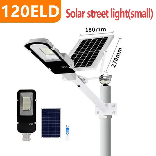 Powerful solar light with panel for outdoor solar street illumination and garden use