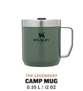 Stanley Classic Legendary Camp Mug 0.35L - Stainless Steel Camping Mug - BPA-Free Thermos Travel ...