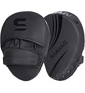 Boxing Focus Pads Hook and Jab Mitts Leather Kickboxing MMA Curved Arm Strike Shield Punc...