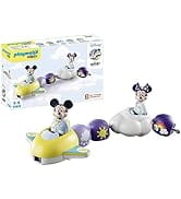 Playmobil 1.2.3 & Disney 71320 Mickey & Minnies Cloud Flight, Mickey Mouse, Educational Toy for Toddlers.