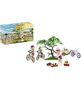 Playmobil Family Fun 71426 mountain bike tour, camping, fun bicycle trip with the family, m...