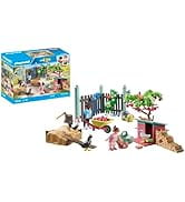 Playmobil myLife 71510 Small Chicken Farm in Tiny House Garden, Varied Yard with Animals and Ac...