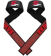 Weight Lifting Straps Neoprene Padded Bodybuilding Strength Training Wrist Straps Heavy Weight Li...