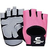 SAWANS Gym Gloves for Men & Women Weight Lifting Fitness Gloves Breathable Ladies Gloves Training...