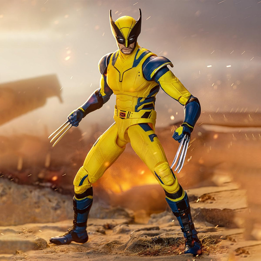 Wolverine action figure from HiPlay ZD Toys Dead Poll Movie Edition collectible set