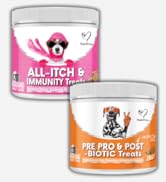 NutriPaw Itchy, Sensitive Dog Bundle - Soft Chews To Soothe Itchy Paws, Eyes, Ears, Skin - Probio...