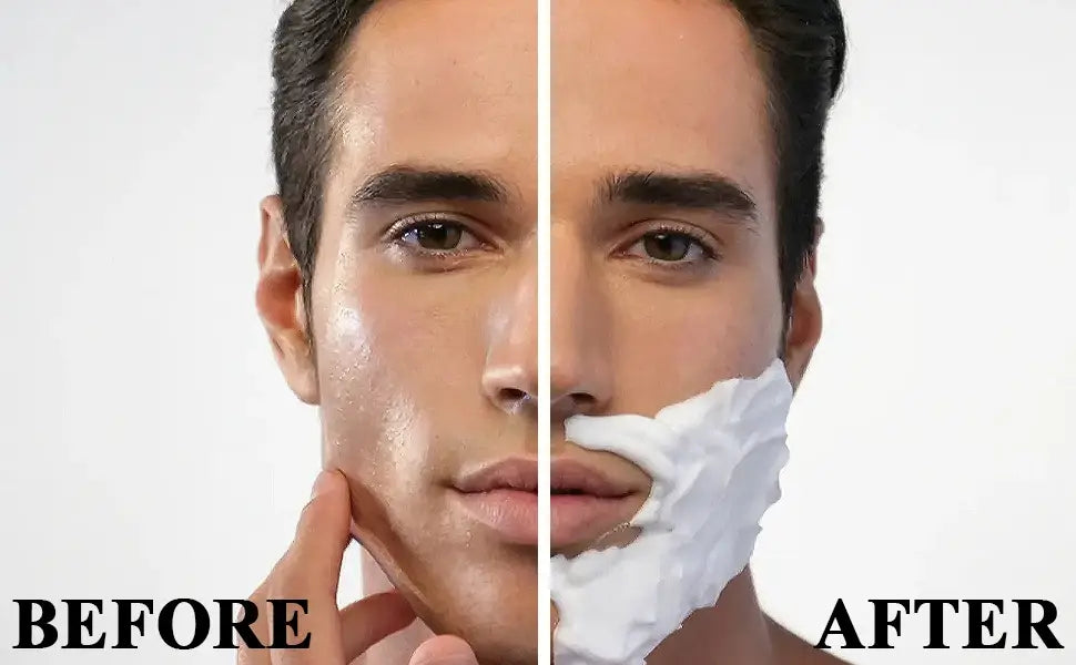 Men Shaving Cream Natural Formula Smooth Moisture Shave Cream Gentle Non-irritating Beard Shave Foam Product for Types