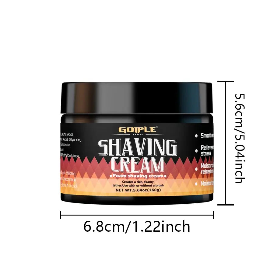 Men Shaving Cream Natural Formula Smooth Moisture Shave Cream Gentle Non-irritating Beard Shave Foam Product for Types