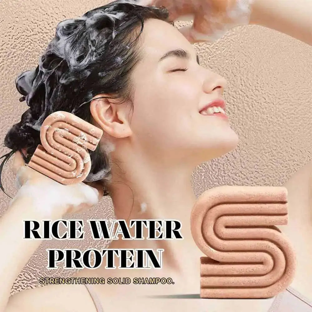 Strengthening Hair Shampoo & Conditioner Bar Soap With Rice Water Protein Hot~