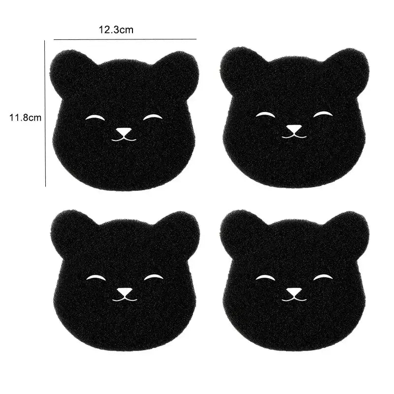 2/4pcs Laundry Ball Washing Machine Lint Catcher Bear Shape Pet Hair Remover Reusable Clothes Sofa Cat Dog Hair