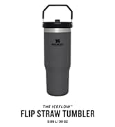 Stanley IceFlow Flip Straw Water Bottle With Straw 0.89L - Keeps Cold for 12+ Hours - Leakproof -...