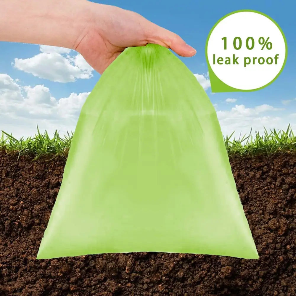 Green leak-proof AiTodos 600PCS Dog Poop Bags, eco-friendly and portable for pet outings