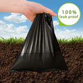 Black leak-proof AiTodos 600PCS Dog Poop Bags ideal for outdoor use