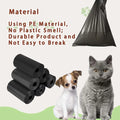 Black AiTodos 600PCS Dog Poop Bags, durable and portable for easy waste disposal