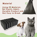 Black AiTodos 600PCS Dog Poop Bags displayed, perfect for pet waste disposal on the go