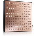 Auraglow LED Light Up USB Wall or Desk Word Clock - Black - Copper