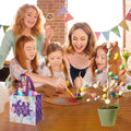 Colorful Easter Egg Tree with AUXHCYL 4 Pack Easter Gift Bags for Easter Egg Hunt