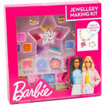 Barbie Jewellery Making Kit Create Your Own Style Multicoloured Beads and Charms Set