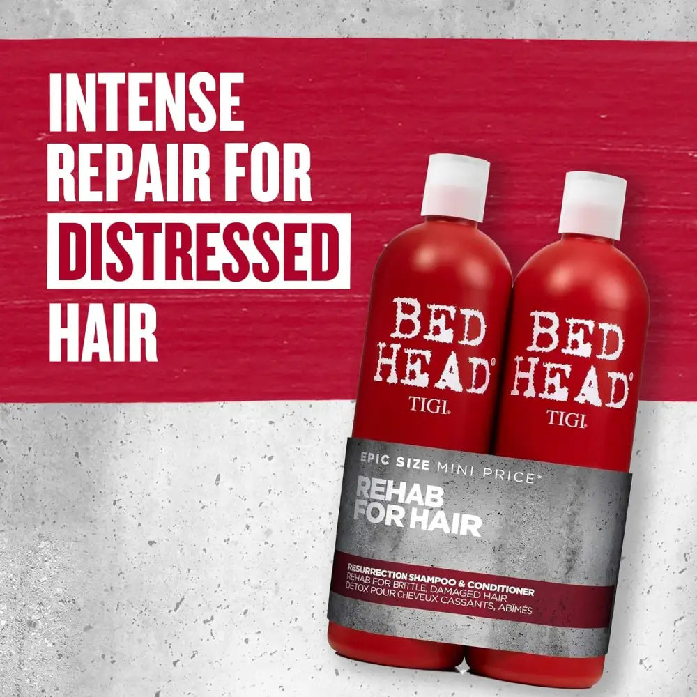 Bedhead by TIGI | Resurrection Shampoo and Conditioner Set | Hair care for brittle and damaged hair | Powerful