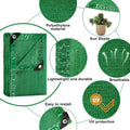 Green polyethylene sun shade tarp for greenhouse shading and garden plant protection
