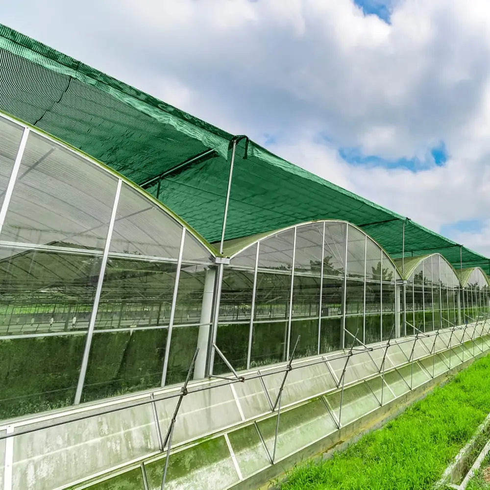 Greenhouse structure with shade cloth for garden and plant protection, UV resistant