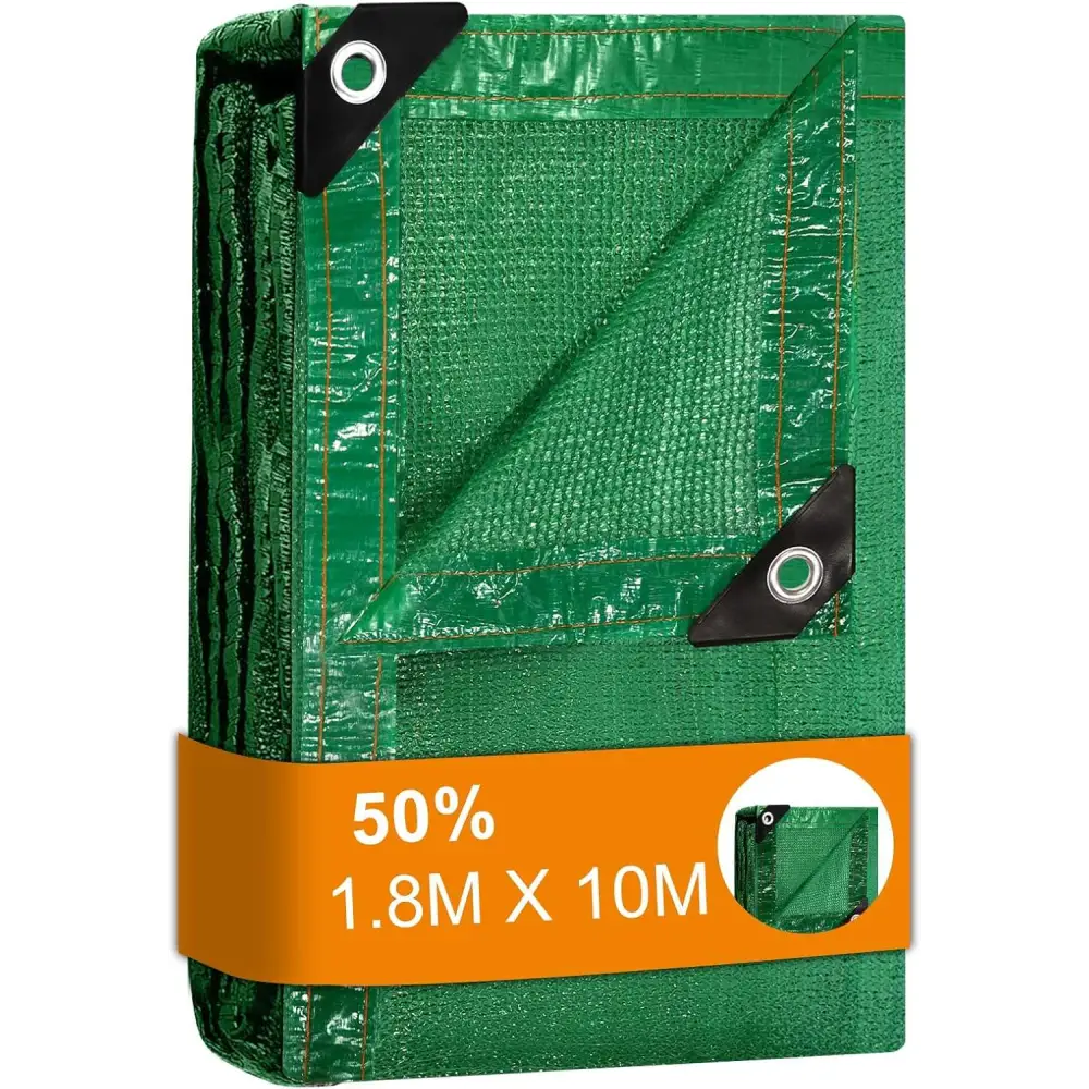 BeGrit Greenhouse Shading Net with Grommets Pergola Shading Netting 50% Shading Rate UV Resistant Sunblock Shade Cloth Greenhouse Shading Blinds for Garden Flower Plant Green (1.8m X 2m)