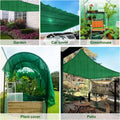 BeGrit Greenhouse Shading Net with Grommets Pergola Shading Netting 50% Shading Rate UV Resistant Sunblock Shade Cloth Greenhouse Shading Blinds for Garden Flower Plant Green (1.8m X 2m)