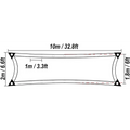 Rectangular BeGrit Greenhouse Shading Net with Grommets 1.8m x 2m for Garden Shade
