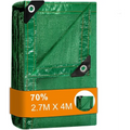 Folded green tarp from BeGrit Greenhouse Shading Net with Grommets and UV resistance