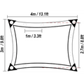 Rectangular BeGrit Greenhouse Shading Net with Grommets and dimensions 1.8m x 2m