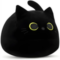 Black Cat Plush Pillow Kawaii Plush Kitten Soft Toy Comfortable Stuffed Animal Hugging Pillow Cute Stuffed Cat Doll