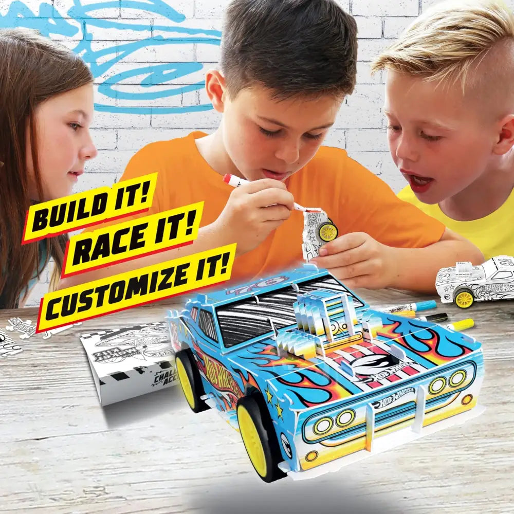 BLADEZ Hot Wheels Custom Super Van DIY Van Make Your Own/Build Your Own Pull Back Vehicle for Kids Customisable