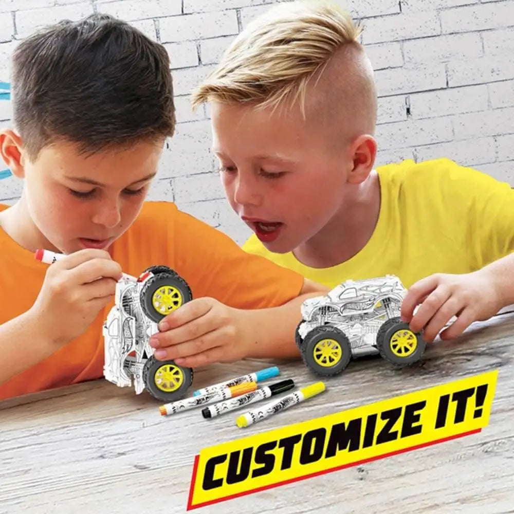 BLADEZ Hot Wheels Custom Super Van DIY Van Make Your Own/Build Your Own Pull Back Vehicle for Kids Customisable