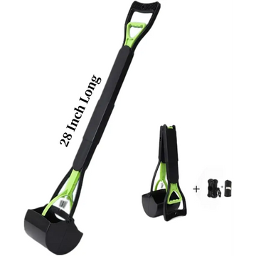 Black and green Ceasyde Long Handle Dog Pooper Scooper for easy pet waste cleanup