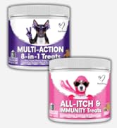 NutriPaw All-Itch, Multi-Vitamin Bundle - Soft Chews To Soothe Itchy, Sensitive Paws, Eyes, Ears,...