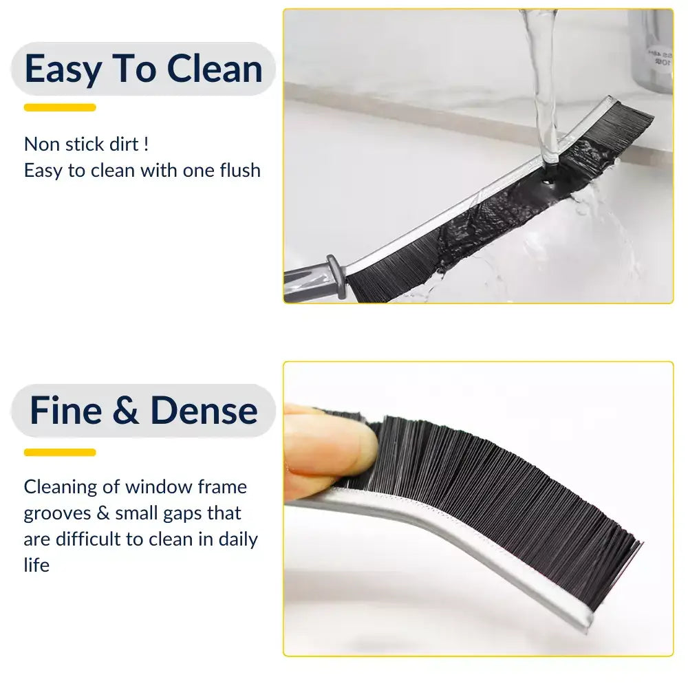 Window groove cleaning brush for effective gap cleaning pet hair remover tool