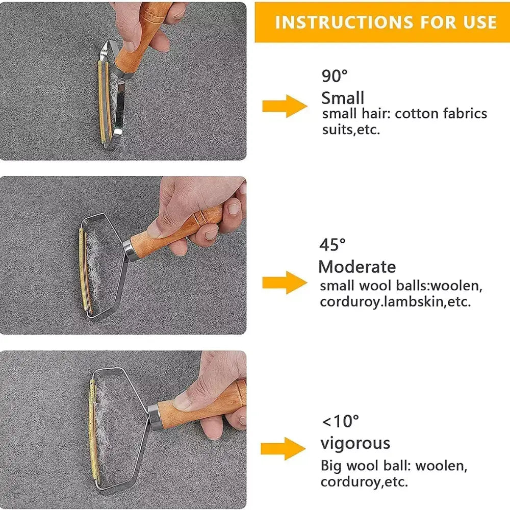 Lint remover usage guide for Crevice Brush Clothes Fur Carpet Scraper Gap Cleaning Pet tool