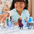 Disney Frozen II Deluxe Figurine Set Cartoon Character Elsa Anna Kristoff Desktop Ornaments Collectible Model Boxed