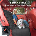 Dog Car Seat Cover 4-in-1 100% Waterproof Dog Car Hammock for Car Back Seat Scratchproof Nonslip Back Seat Cover