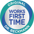 Circular product badge for Dr. Beckmann Pet Stain & Odour Remover for carpet upholstery