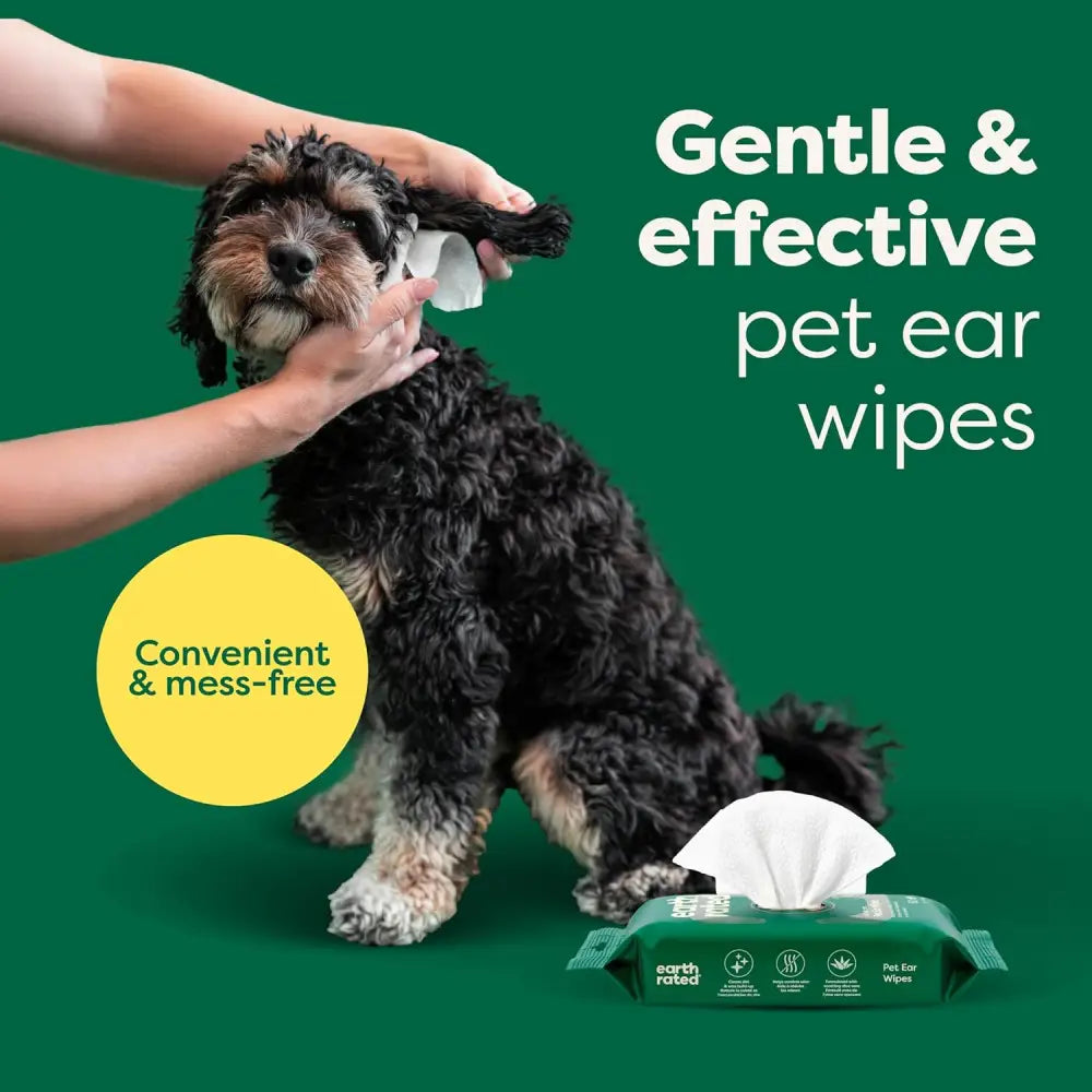 Earth Rated Hypoallergenic Dog Wipes for odour-controlling grooming and cleaning pets