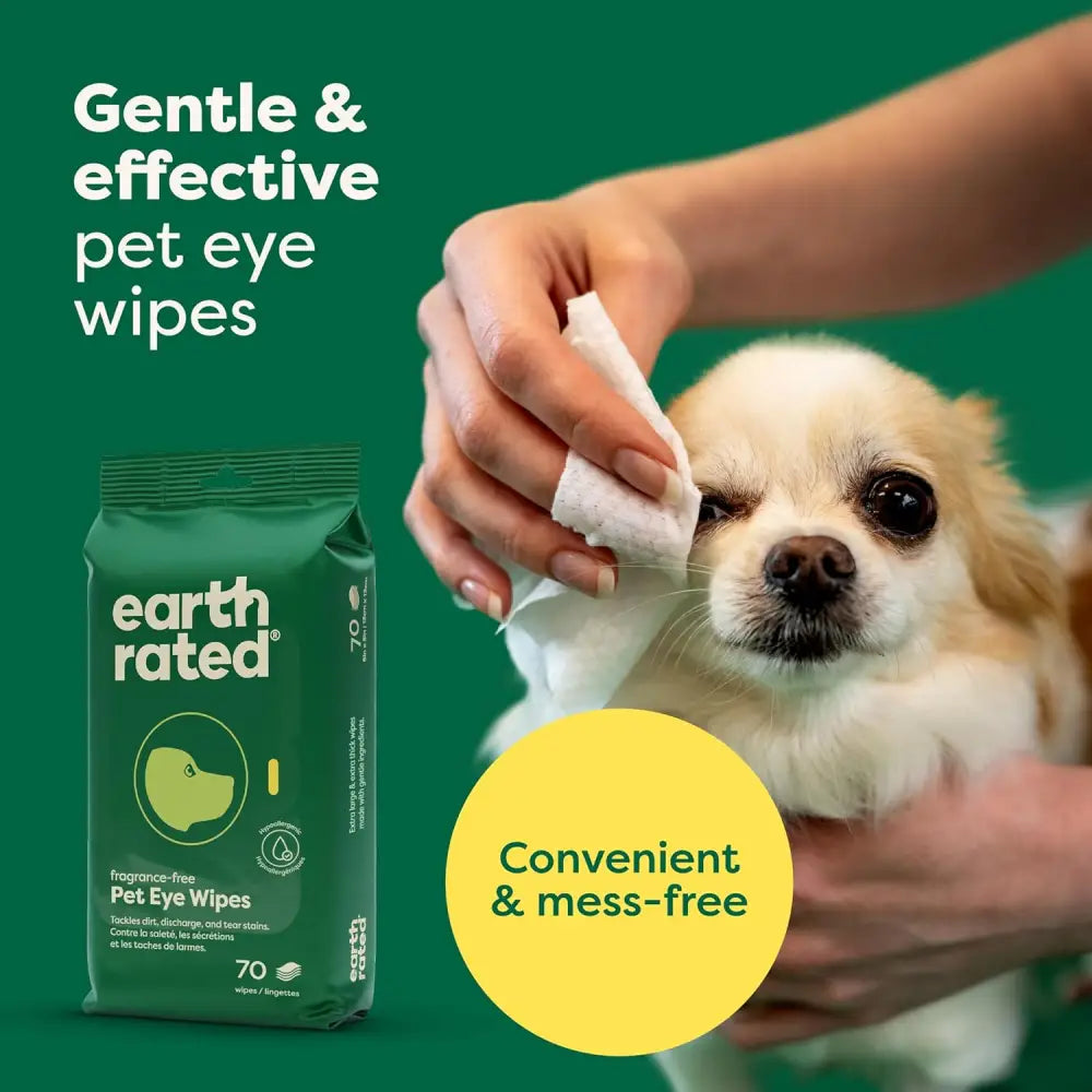 Earth Rated Hypoallergenic Dog Wipes for grooming, cleaning, and odour control in dogs