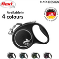 Black Flexi New Neon Tape Orange Small 5m Retractable Dog Leash with chrome snap hook