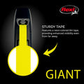 Flexi Neon Tape Orange Small 5m Retractable Dog Leash with chrome snap hook for dogs
