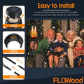 Installation guide for Flowood Solar Lights Outdoor with Dancing Flame design