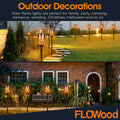 Flowood Solar Lights Outdoor with Dancing Flame for Garden, Patio, and Landscape Lighting