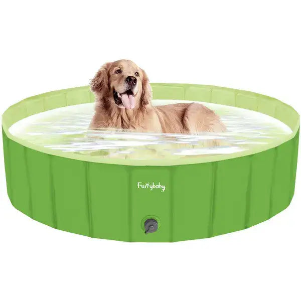 Foldable Dog Pool - Portable Bath & Swimming Pool (120x30cm)